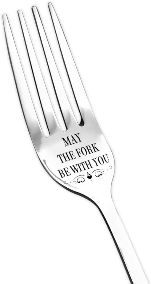 Sisadodo May The Fork Be With You Fork Gifts for Couples Boyfriend Girlfriend Anniversary Christmas Gifts for Women Men Husband Wife Birthday Gifts for Mom Dad Son Daughter Best Friend - Image 1
