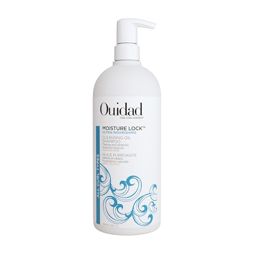 Ouidad Moisture Lock Ultra Nourishing Cleansing Oil Shampoo for Curly Hair - 33.8 fl oz, Rehydrates Dry, Damaged Curls, Color Safe Shampoo, For Women & Men, All Curl Types - Image 1