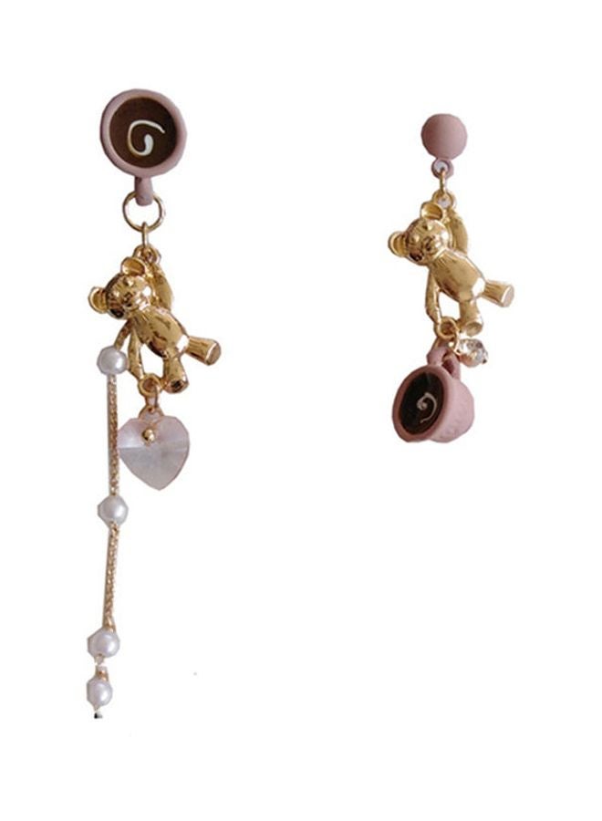 اليشمك حلق أذن متدلٍ مصنوع يدوياً - Image 1