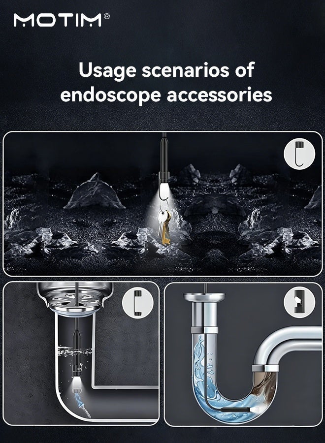 Motim Endoscope Camera with Light,1200P HD Borescope, IP67 Waterproof Inspection Snake Camera for Drain/Plumbing/Wall Automotive Engine, Semi-Rigid, for iOS/Android,16.4ft - Image 5