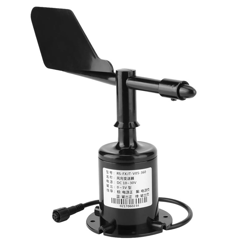 مستشعر اتجاه الرياح 360 درجة خفيف الوزن ومدمج عالي الدقة 0-5 فولت مخرج مقياس شدة الرياح - Image 4