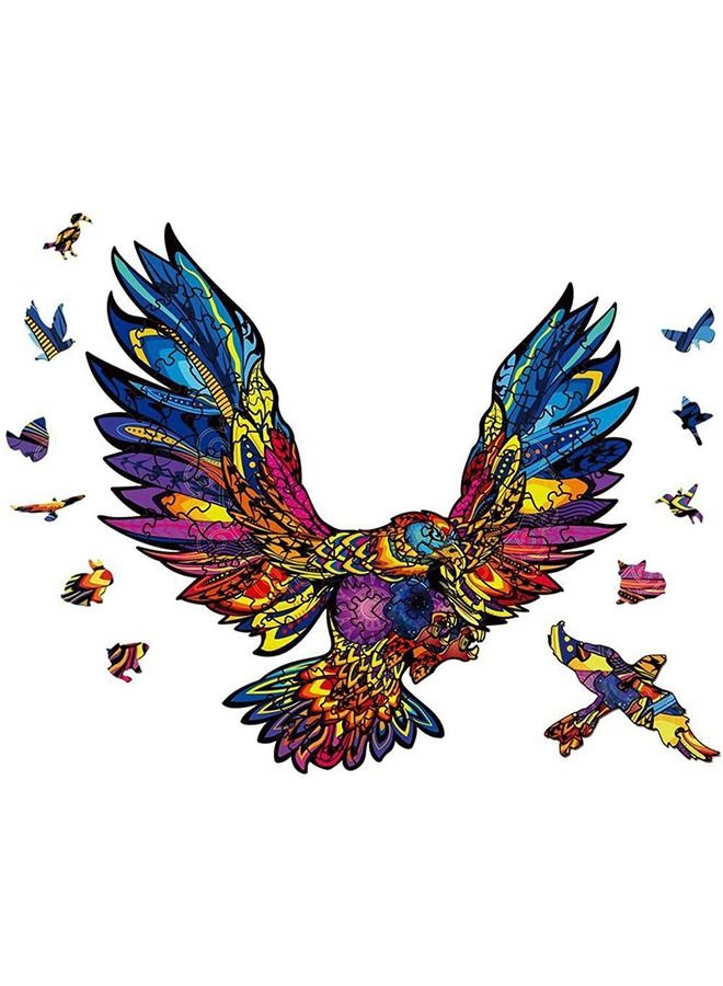 Eagle Wooden Jigsaw Puzzle Wood Animal Shape 3d Jigsaw Puzzle for Adults and Kids - Image 2