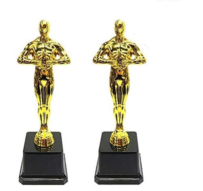 EBTOYS Gold Award Trophies for Party Celebrations Ceremony Appreciation Awards for Teachers and Students 2Pack - Image 2