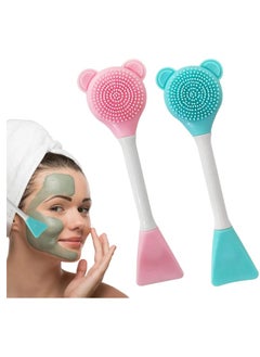 Generic Silicone Facial Mask Brush, Massage Spoon, Exfoliating Brush, Soft Makeup Brush for Facial Cleansing, Suitable for Clay, Charcoal, Combination Masks - Assorted Colors 