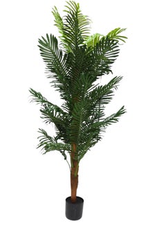 BABAZAM Artificial Tree Fake Areca Palm Tree Faux Tropical Palm Plant Dypsis Lutescens Plants Realistic Decorative Trees with Lifelike Leaves and Branches in Nursery Pot  180x70x70cm  - Image 3