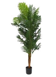 BABAZAM Artificial Tree Fake Areca Palm Tree Faux Tropical Palm Plant Dypsis Lutescens Plants Realistic Decorative Trees with Lifelike Leaves and Branches in Nursery Pot  180x70x70cm  - Image 2