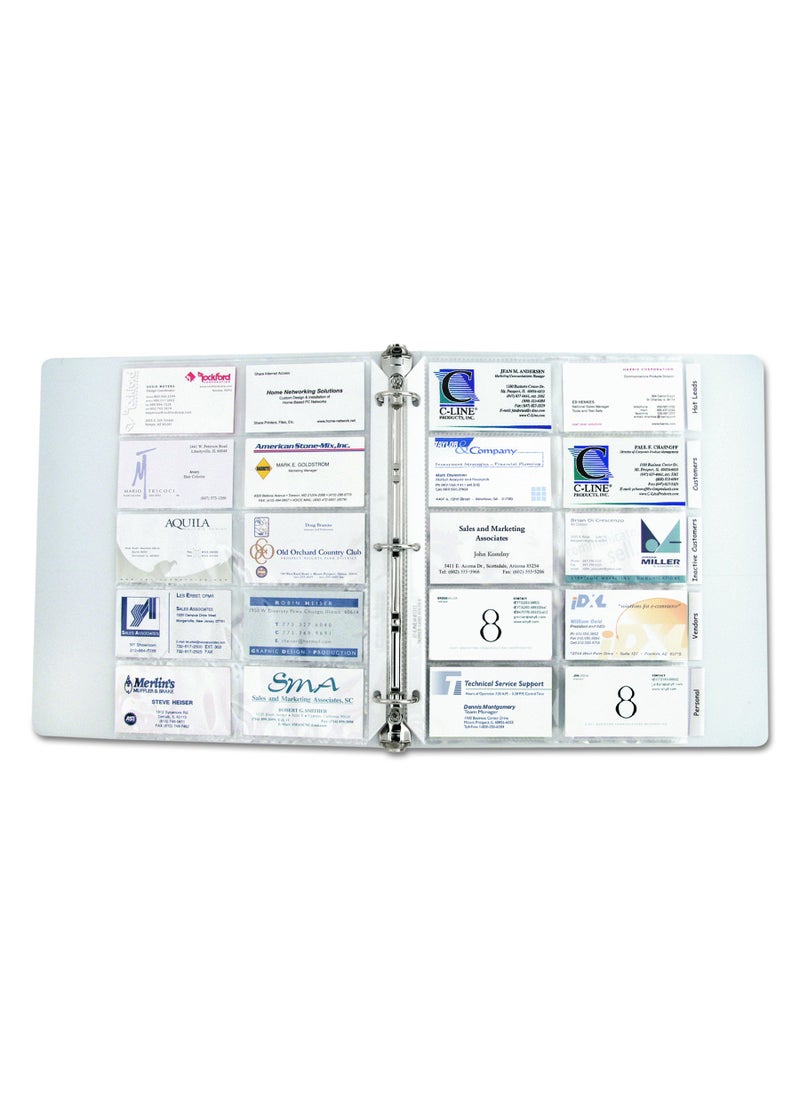 C-Line C-Line Business Card Refill Pages (CLI61117)  - Image 1