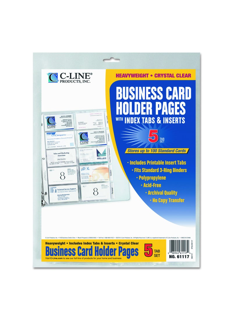C-Line C-Line Business Card Refill Pages (CLI61117)  - Image 2