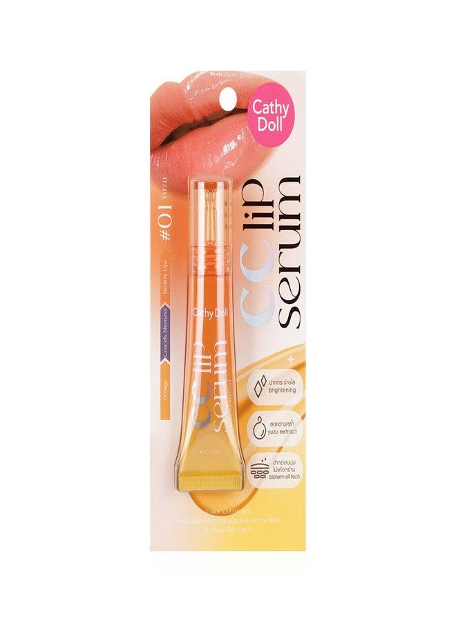 VIRAVIN HOUSEWARE Cathy Doll CC Lip Serum, Colour Correcting Moisturiser, #01 Yuzu Orange, 10g - Image 3