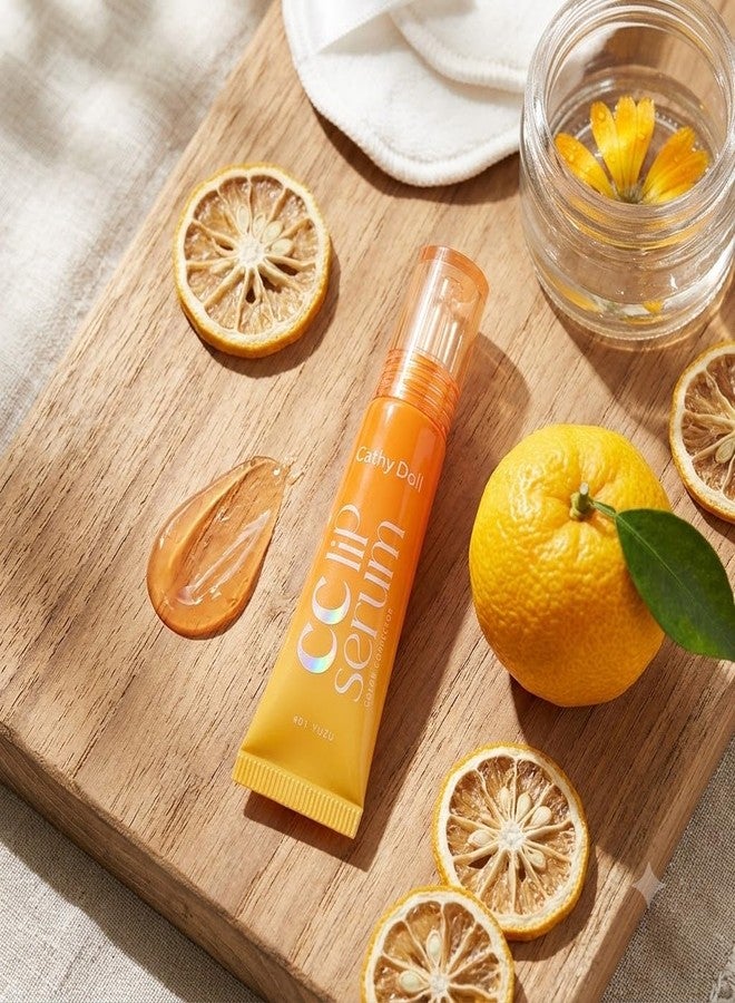 VIRAVIN HOUSEWARE Cathy Doll CC Lip Serum, Colour Correcting Moisturiser, #01 Yuzu Orange, 10g - Image 4