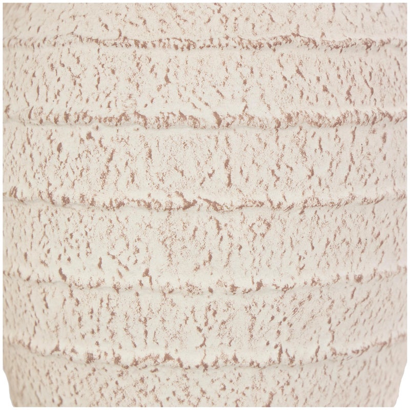 Deco 79 Ceramic Decorative Vase Textured Centerpiece Vases with Handles and Terracotta Accents, Set of 2 Flower Vases for Home Decoration 11', 9'H, Cream - Image 5