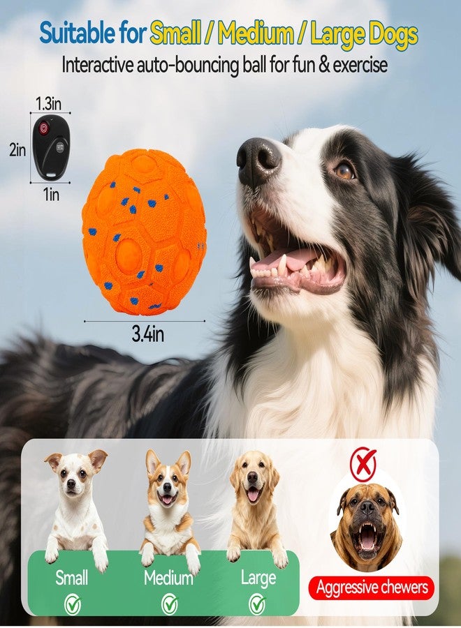 Newget Interactive Dog Toy Ball with Remote, 3 Modes Smart Moving Dog Balls with Touch Wake-Up, Automatic Bouncing/Rolling Chew-Resistant Ball for Medium & Large Dogs to Keep Busy, Indoor/Outdoor - Image 5