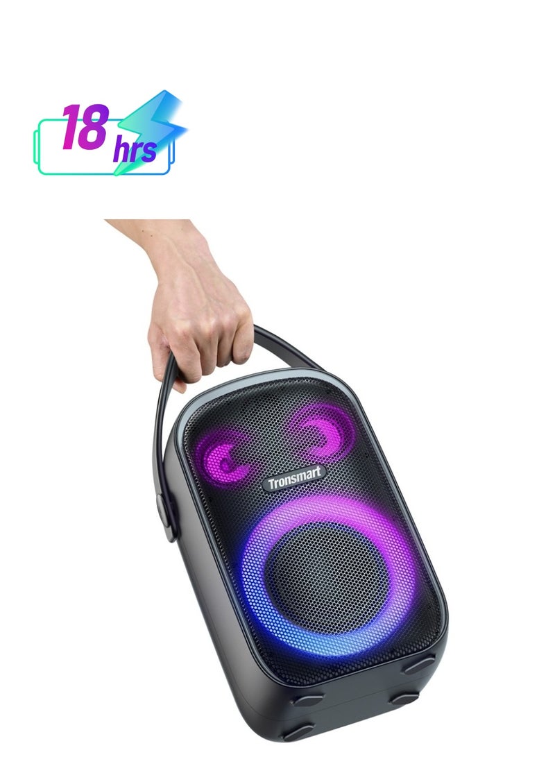 Tronsmart Halo 100 Bluetooth Speaker, 60 W Portable Bluetooth Music Box with LED, IPX6 Waterproof, 18 Hours Battery, Stereo Sound, Power Bank and App, Hands-Free Function, Outdoor Speaker for Parties - Image 1