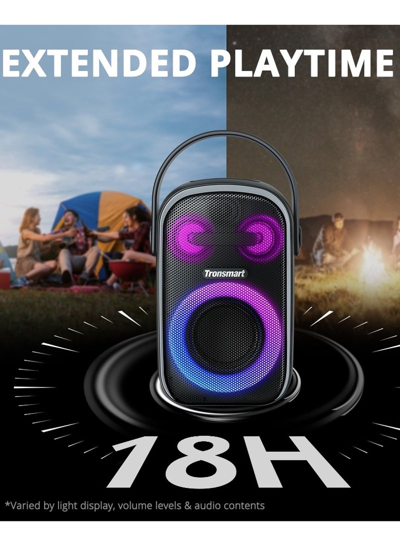 Tronsmart Halo 100 Bluetooth Speaker, 60 W Portable Bluetooth Music Box with LED, IPX6 Waterproof, 18 Hours Battery, Stereo Sound, Power Bank and App, Hands-Free Function, Outdoor Speaker for Parties - Image 3