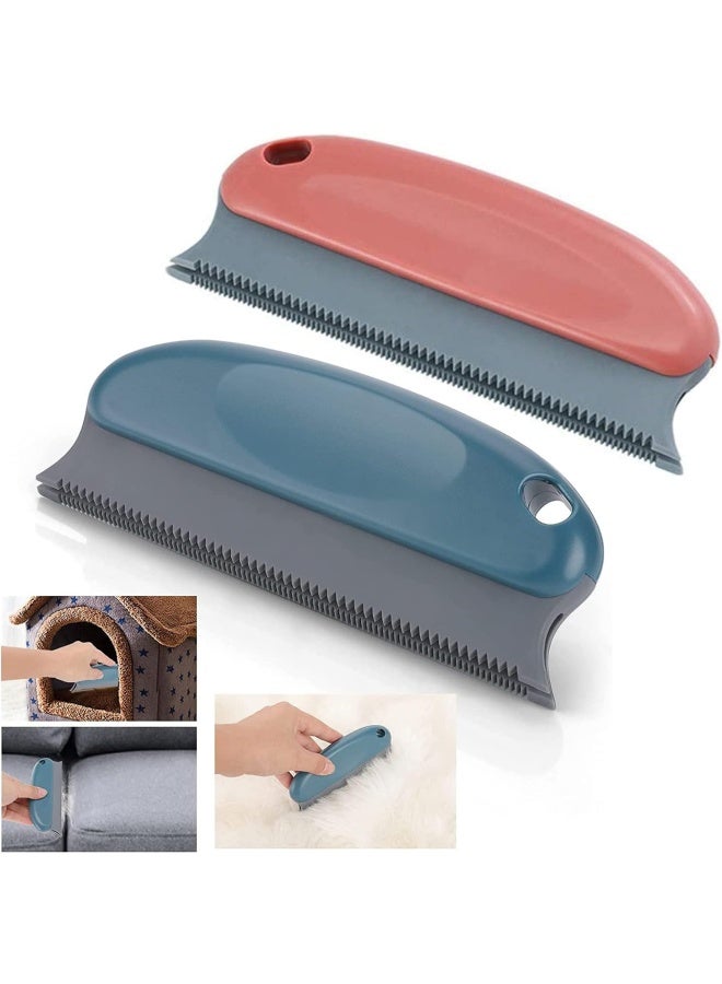Premify 2-Pack Pet Hair Remover Brush Cat Dog Hair Remover, Professional Comb Lint Remover For Couch, Furniture, Carpet, Blankets, Car, Bed, Sofa  - Image 1