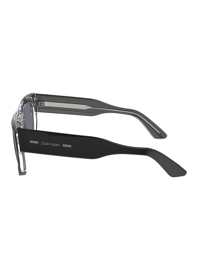 CALVIN KLEIN Men's UV Protection Rectangular Sunglasses - CK23538S-001-5518 - Lens Size: 55 Mm - Image 2