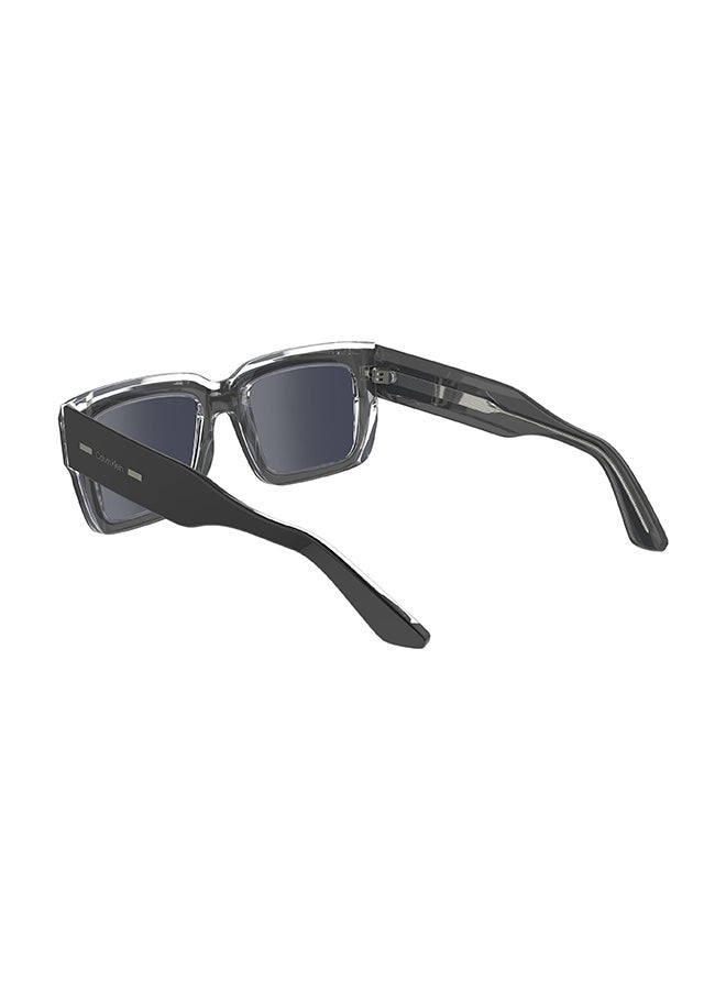 CALVIN KLEIN Men's UV Protection Rectangular Sunglasses - CK23538S-001-5518 - Lens Size: 55 Mm - Image 3