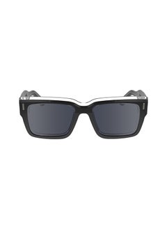 CALVIN KLEIN Men's UV Protection Rectangular Sunglasses - CK23538S-001-5518 - Lens Size: 55 Mm  - Image 1