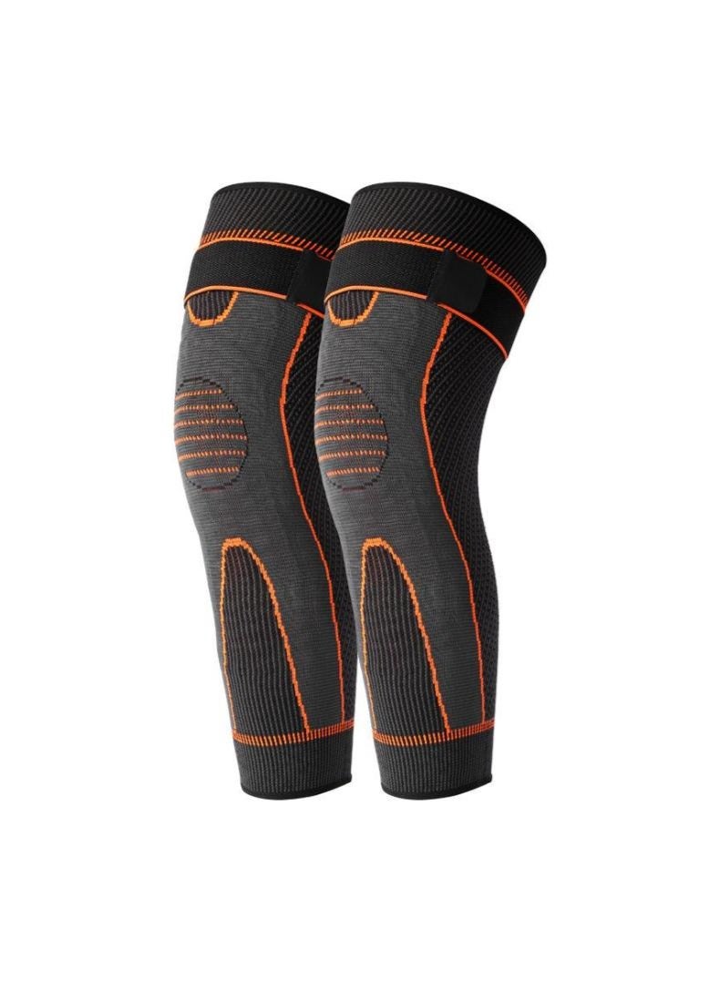 NOOA Leg Compression Sleeve Full Leg 2 Pack Long Self-Heating Knee Brace for Men Women Knee Support Protector for Running Weightlifting Workout and other Sport Size L - Image 3