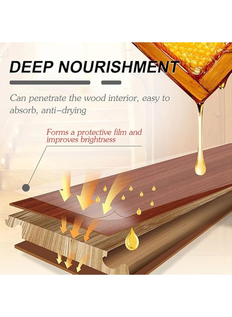 Cobest Stone Polishing Wax, Beeswax Polishing Care Spray, Natural Wood Polish and Conditioner, Protects Wood from Drying or Cracking, Original Beeswax Cleaner for Wooden Furniture Floors, leather - Image 4