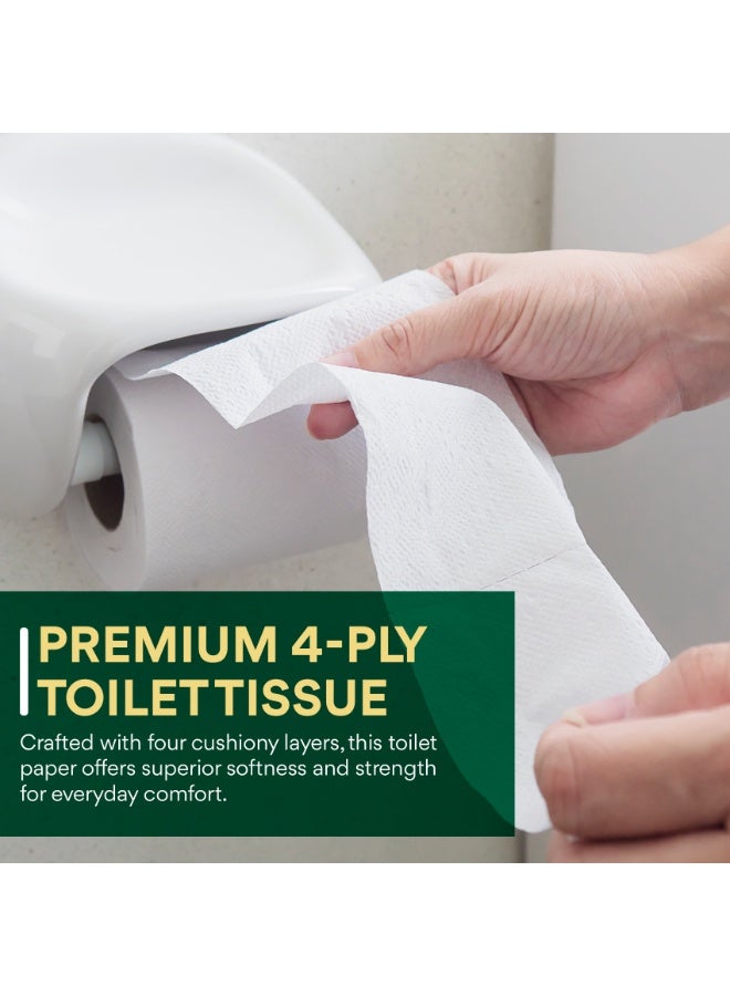 Moonwisp Premium 4 Ply Ultra Soft Toilet Paper, 10 Rolls x 115 Sheets – Extra Absorbent & Strong Toilet Tissue Roll for Everyday Comfort (Pack of 10 Rolls) - Image 4