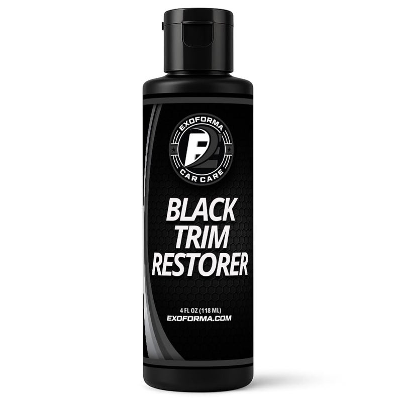 ExoForma Black Trim Restorer Lasts 6 Months Dye Infused Waterproof Plastic Restorer for Cars Perfect for Faded Bumpers Trim Vinyl on Jeeps Truck Beds Avalanches ATVs 4oz - Image 3