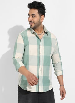 Instafab Plus Instafab Plus Men's Cotton Buffalo Check Shirt  - Image 2