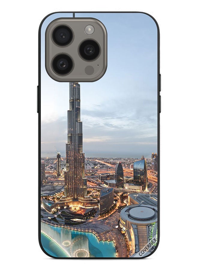 Covernex Protective Case Cover For Apple iPhone 15 Pro Max Beautiful View Of Downtown Dubai - Image 1