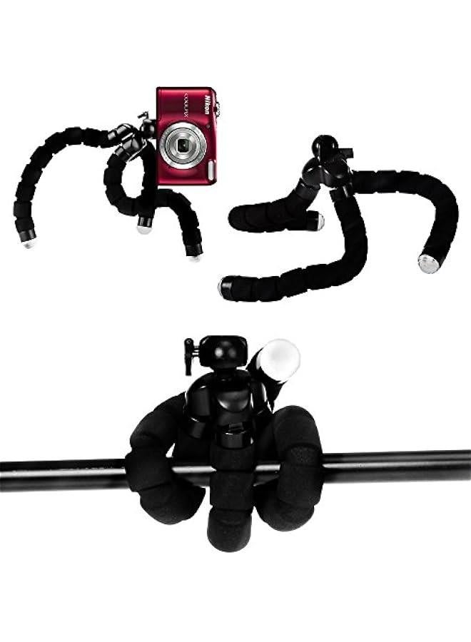 6.5“ inch Bendable Tripod for Small Digital Cameras with eCostConnection Microfiber Cloth  - Image 3