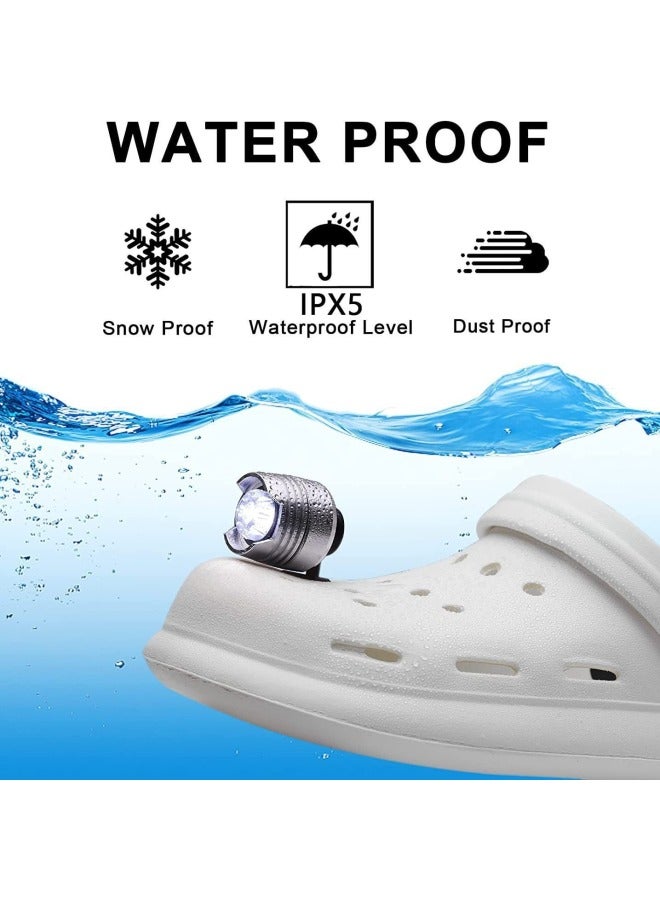 Supply Casual Shoes Night Multi-functional Adjustable Small Shoe Light Outdoor Lighting Dog Walking Shoes Hole Shoes Light-Color:Silver 2  - Image 3