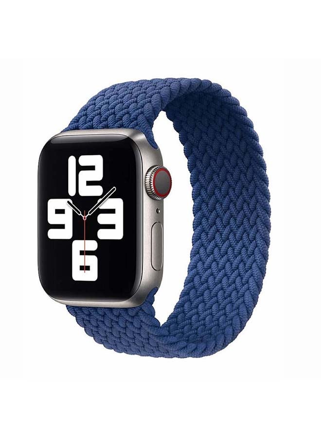 Perfii Braided Solo Band For Apple Watch Series 6/SE/5/4/3/2/1 Atlantic Blue - Image 2