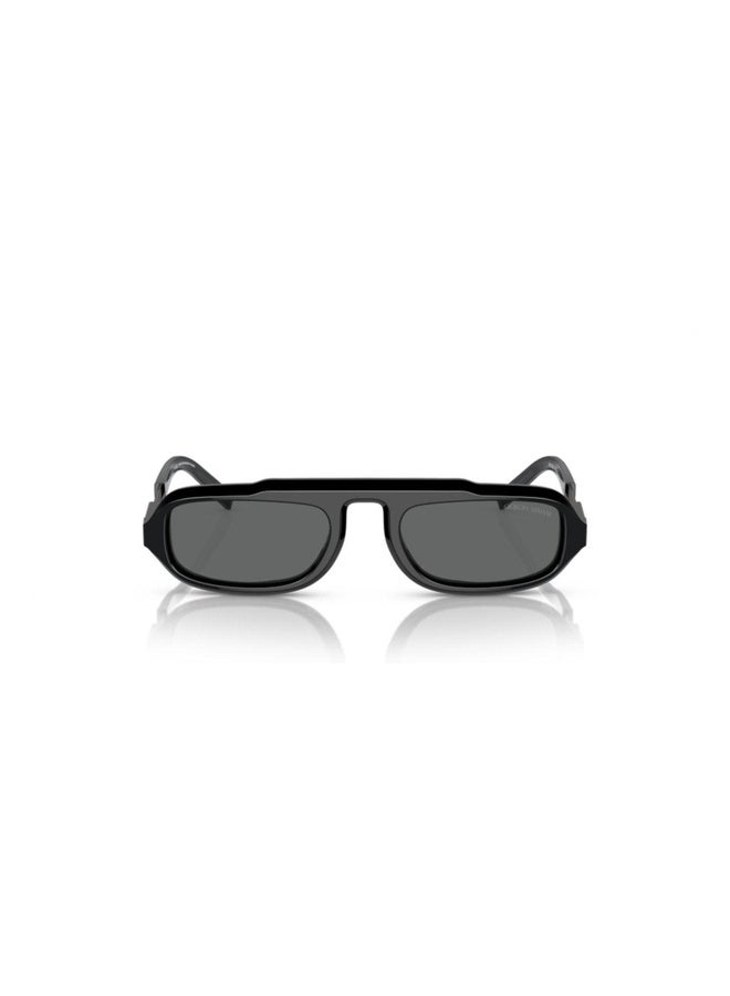 GIORGIO ARMANI Man RECTANGLE  SUNGLASSES- AR 8203 - lense size:51mm - BLACK - Image 4