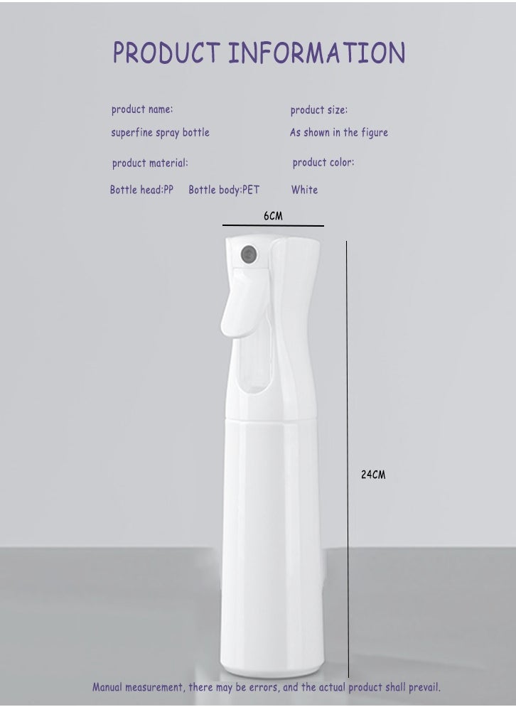 Generic - Continuous Spray Bottle , Ultra Fine Mist Aerosol Sprayer , Hair Spray Bottle , Hair Styling , Cleaning , Salon Spray Bottle 300 ML. - Image 1