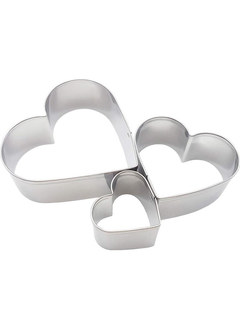 Nar Kalıp Narkalıp Heart Shape Cookie Mold 3 Pieces  - Image 1