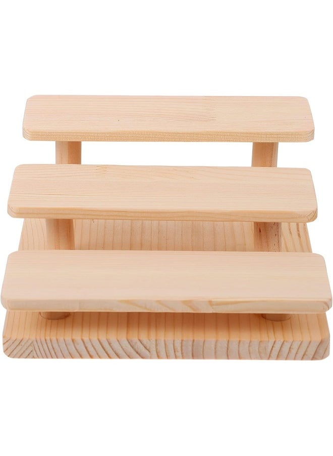 Horoof Market Horoof Home® Premium Wooden Eyeglasses Display Stand – 3-Tier Sunglasses Rack | Wooden Spectacle Organizer for Glasses, Jewelry, Figurines & Accessories  - Image 1