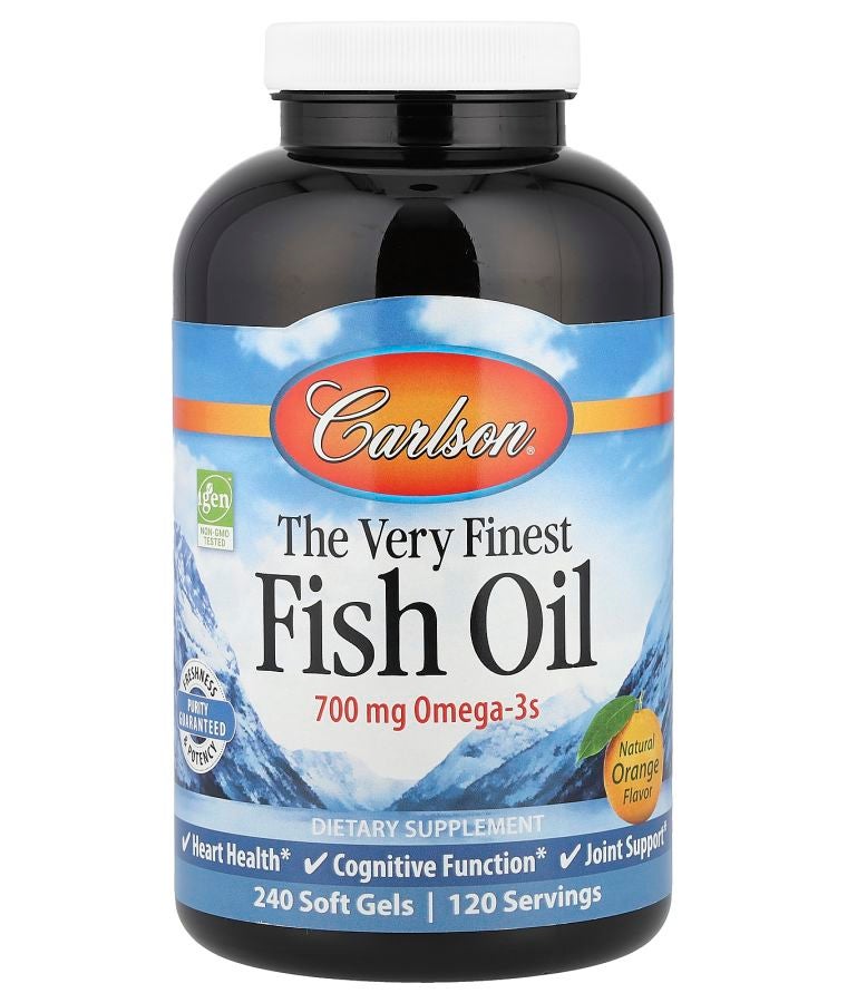 The Very Finest Fish Oil Natural Orange 240 Soft Gels