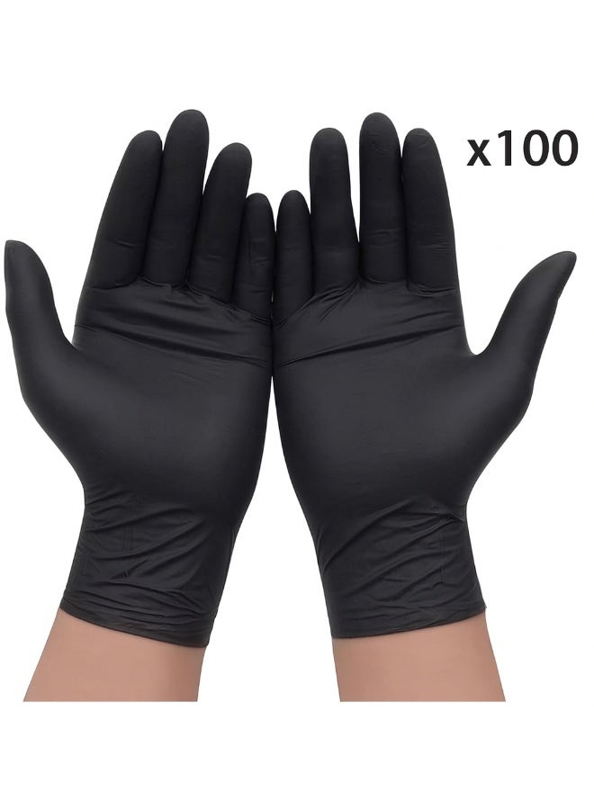 برستيج قفازات نيترايل طبية Prestige – خالية من البودر – لون أسود – مقاس M – عبوة 100 قطعة - Image 2