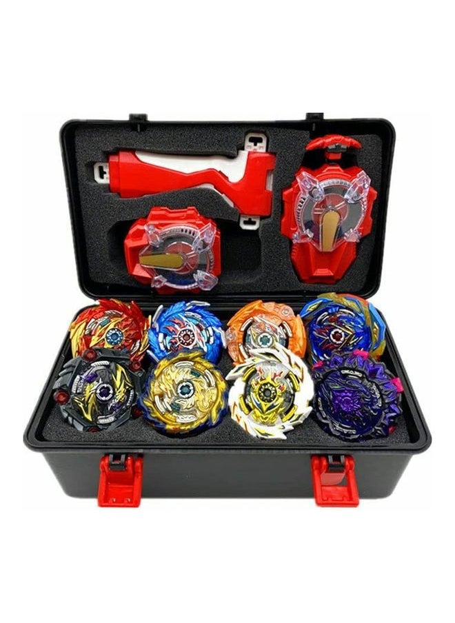 Generic - 8 Piece Beyblade Burst Set With Launcher And Storage Box - Image 1