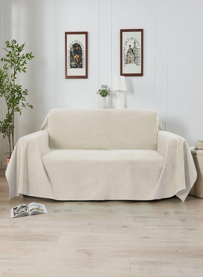 NICEEC Waterproof Couch Covers for Pets Friendly Anti Scratch Cat Dog Hair Urine Proof Loveseat Cover Heavy Duty Washable Non Slip Sofa Slipcovers for Leather Furniture Protector(Beige) - Image 1