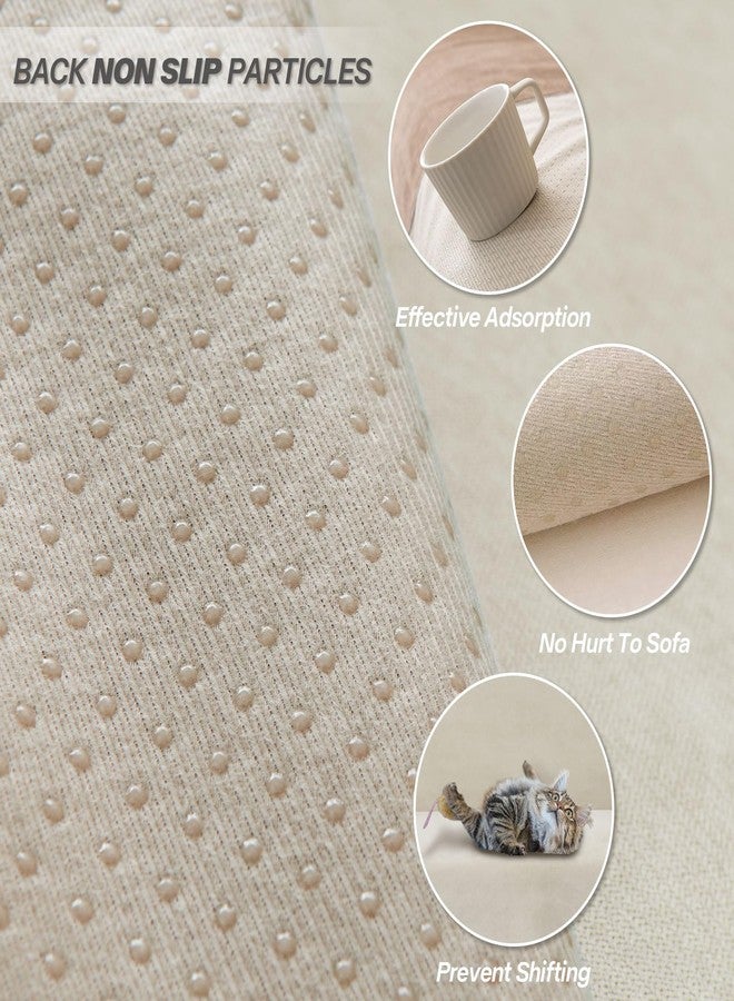 NICEEC Waterproof Couch Covers for Pets Friendly Anti Scratch Cat Dog Hair Urine Proof Loveseat Cover Heavy Duty Washable Non Slip Sofa Slipcovers for Leather Furniture Protector(Beige) - Image 3