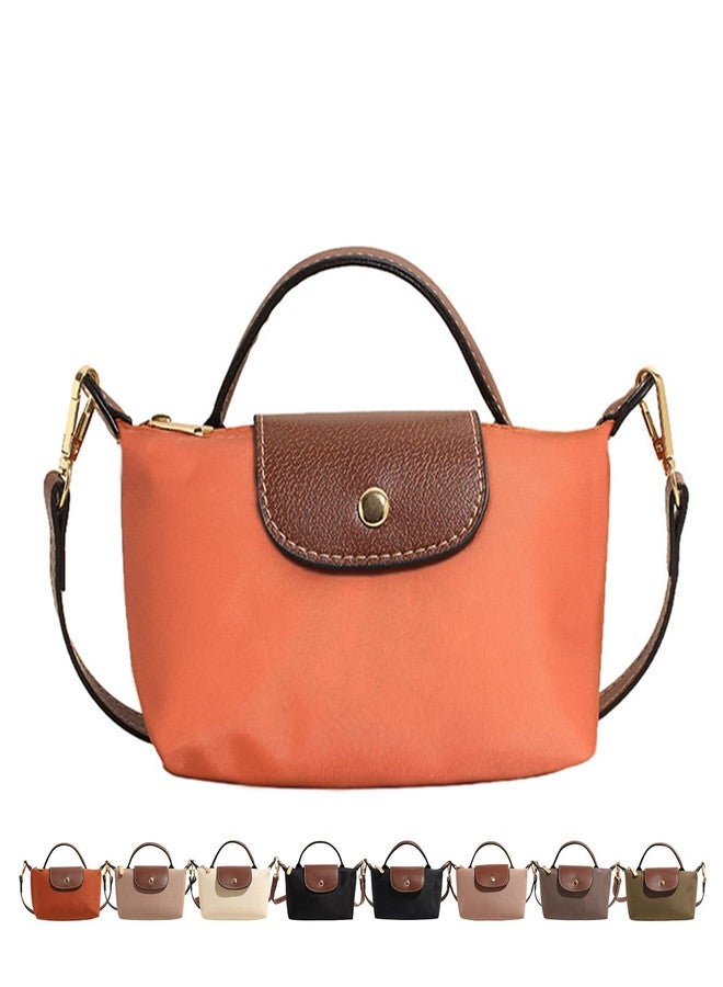 SANIKAWA Fashion Mini Crossbody Bag, Handbags Purses with Adjustable Strap for Women, Ladies Shoulder Totes Bag, Orange - Image 1