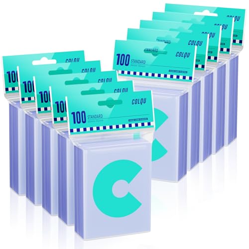 COLQU 10000ct Clear Card Sleeves for Trading Cards Soft Baseball Sports Card Sleeves Soft Plastic Protector Fit for MTG Game Standard Cards - Image 1