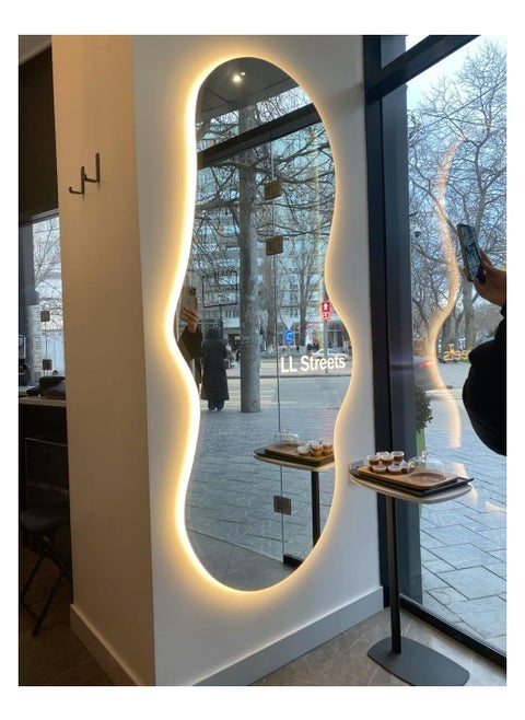 3-Color Led Touch Wall Mirrors 150X60X3Cm Multicolour