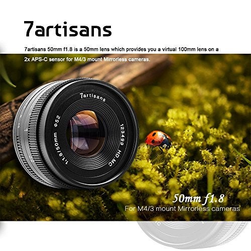 7artisans عدسة 7artisans Photoelectric 50mm f/1.8 لكاميرات سوني E Mount (أسود) - Image 3