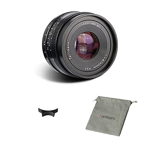 7artisans عدسة 7artisans Photoelectric 50mm f/1.8 لكاميرات سوني E Mount (أسود) - Image 1