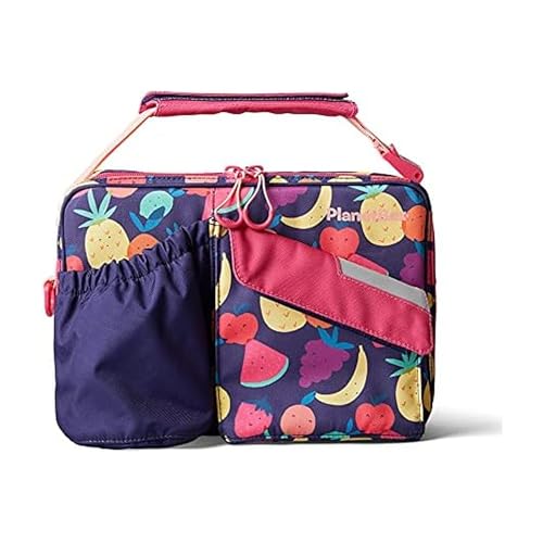 PlanetBox Insulated Lunch Bag Tutti Frutti Edition Carry Bag with Pockets for Water Bottle and Snacks, Durable, Easy to Clean, BPA Free - Image 1