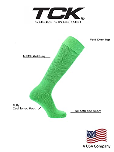 TCK Soccer Socks Multisport Tube MS (Lime, Large) - Image 3