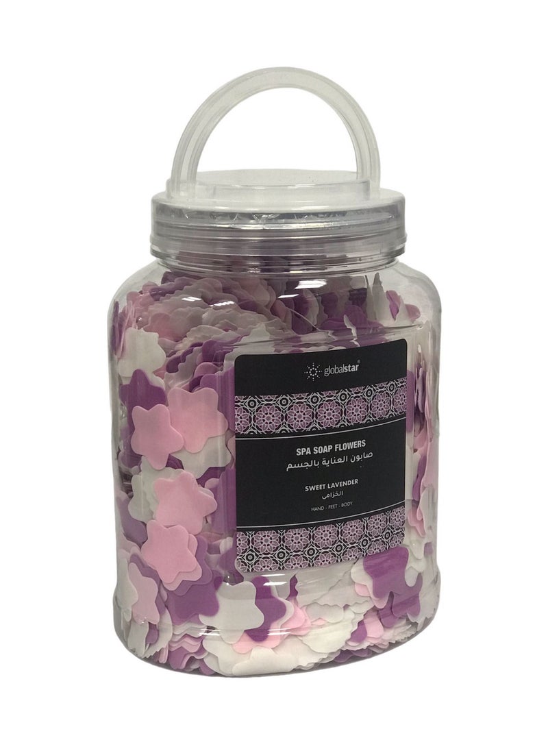globalstar Globalstar Spa Soap Flowers For Hands, Feet And Body Lavender Scent 220g  - Image 4
