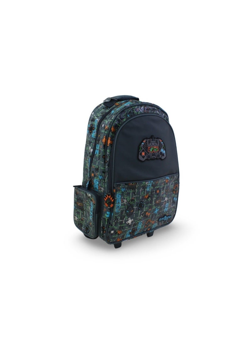 Smiggle Trolley Bag Game on Design 18 Inches – Grey - Image 1