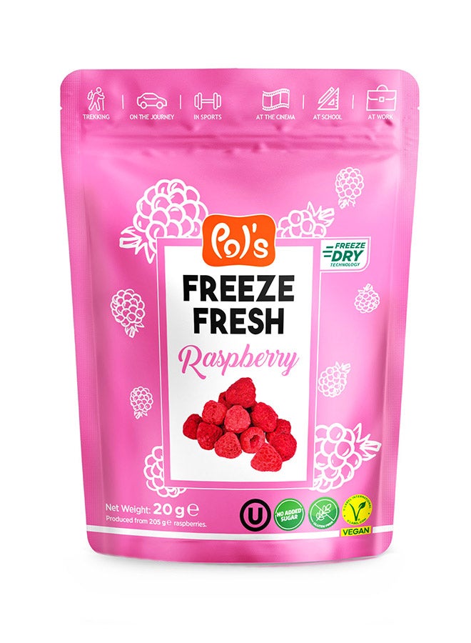 Pol's Pol's Freeze Fresh Freeze-Dried Raspberry, 20g - Image 1